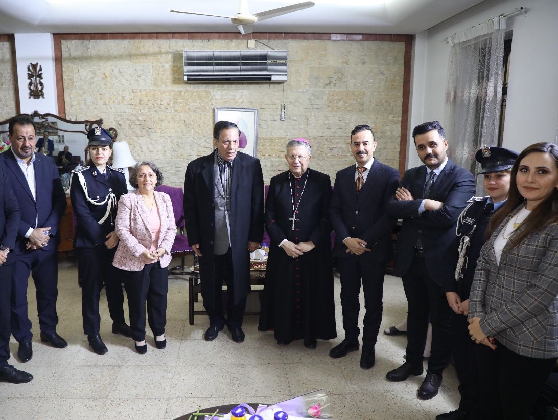 Ministry of Interior Delegation Visits Two Homes for Orphans and Elderly Christians in Baghdad.