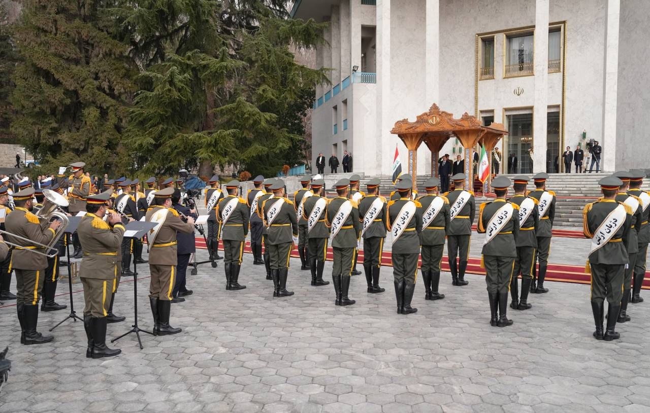 Official Reception Ceremony for Prime Minister Mohammed Shia Al-Sudani in Tehran.