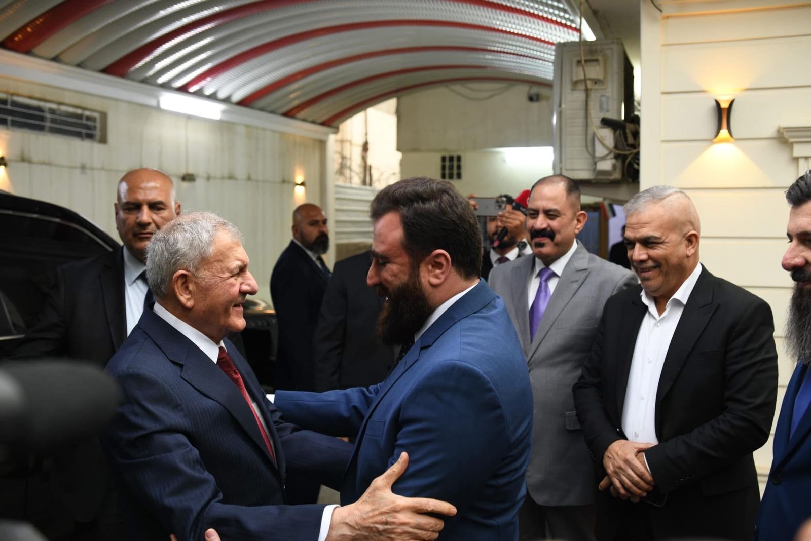 President of Republic Visits Babylon Movement Headquarters and Meets with Rayan Al-Kildani and Its Leadership.