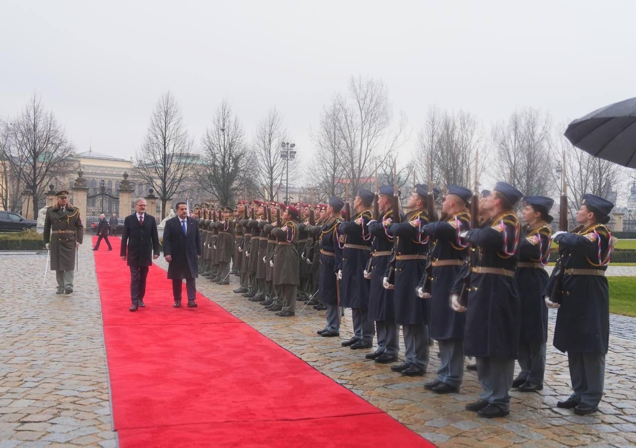 Official Welcoming Ceremony for Prime Minister Mohammed Shia Al-Sudani in Prague.