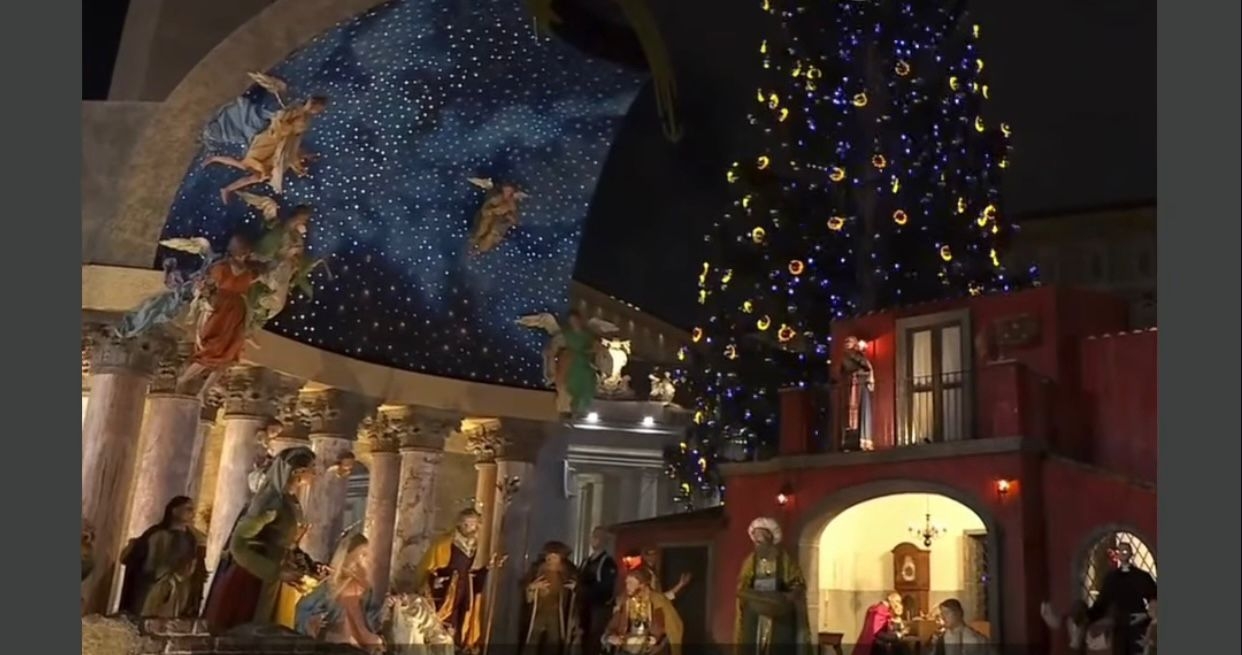 Christmas Tree and Nativity Scene Illuminated at the Vatican.